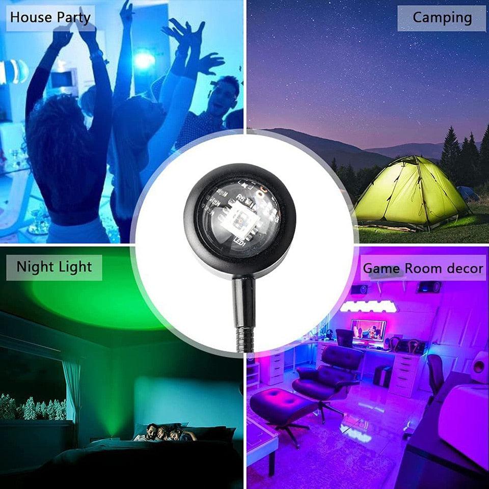 SkandiShop USB Sunset Lamp LED